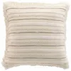 Image de Coussin Déhoussable à Franges 60 x 60 cm   Coton Tissé   Atlas Naturel