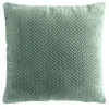 Image de Coussin Déco 45x45 cm   Flanelle Relief Unie   Déhoussable   Kaki