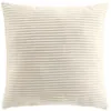 Image de Coussin déhoussable NILS 45x45 cm velours relief côtelé - Naturel