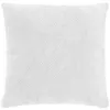 Image de DOUCEUR DINTÉRIEUR Coussin déhoussable 45 x 45 cm Velours chenille LEO - Blanc