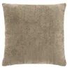 Image de Coussin Déhoussable 45 x 45 cm   Velours Chenille Léo   Coloris Sable