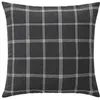 Image de Coussin déhoussable EVEREST 45x45 cm   Tissu tissé   Coloris Anthracite - Taille: 45x45cm - Coloris: Gris anthracite