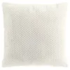 Image de Coussin déco FLANELA 45x45 cm en flanelle relief   déhoussable beige naturel