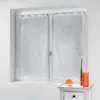 Image de Paire droite passants 2 x 45 x 120 cm voile sable applique filiane Blanc