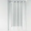 Image de Voilage - HOME MAISON - 140 x 240 cm - Polyester - Blanc - Ruban argenté