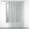 Image de Rideau Voilage à Anneaux Linka 140x240cm Gris
