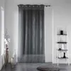 Image de Rideau Voilage à  illets Filiane 140x180cm Anthracite