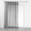 Image de Voilage a passants caches 140 x 240 cm effet lin tisse Haltona Gris