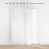 Image de Voilage grande fenêtre 240 x 240 cm   Voile sablé Lissea Blanc