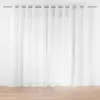 Image de Voilage spécial baie vitrée Largeur 400 x 240 cm   Voile sablé Lissea Blanc