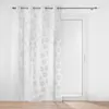 Image de Voilage a oeillets 140 x 240 cm voile sablé imprimé metallisé Lison Argent