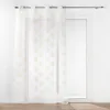Image de Voilage a oeillets 140 x 240 cm voile sablé imprimé metallisé Sixtine Or