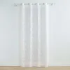 Image de Panneau a oeillets 140 x 240 cm voile tisse applique karla Blanc