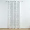 Image de Voilage a oeillets 140 x 240 cm voile tissé appliqué Levita Blanc