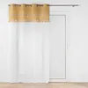 Image de Voilage a oeillets 140 x 240 cm voile sablé + jute Janara Ocre