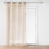 Image de Voilage a oeillets 140 x 240 cm voile sable imprime metallise louxor Beige