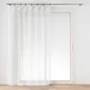 Image de Voilage a oeillets plastique 140 x 240 cm voile tissé Davina