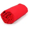 Image de Drap housse - Uni - Coquelicot - 180 x 200 cm - 100% coton - Lit 2 personnes
