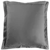 Image de Taie doreiller carrée 63x63 cm - 100% coton - Anthracite