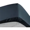 Image de Drap housse - DOUCEUR DINTÉRIEUR - 90x190 cm - Percale 100% coton - Bonnet 30 cm - Bleu nuit