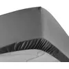 Image de Drap housse - DOUCEUR DINTERIEUR - 140x190 cm - Percale 100% coton - Bonnet 30 cm - Anthracite