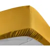 Image de Drap housse 160x200 cm - Percale 100% coton - Bonnet 30 cm - Jaune