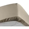 Image de Drap-housse 160x200 cm Percale 100% coton - Bonnet 30 cm - Sable (Douceur dIntérieur)