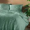 Image de Housse de couette 240 x 220 cm microfibre unie tuftee heltie Sauge
