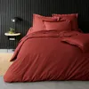 Image de Housse de couette - DOUCEUR DINTÉRIEUR - 240 x 220 cm - Percale 78 fils/cm² - Terracotta - Boutons-pression