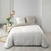 Image de Housse de couette MODUL 240 x 220 cm réversible 100% coton 57 fils   beige + 2 taies 63 x 63 cm