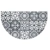 Image de tapis dentree demi-lune 45 x 75 cm pvc lisbonne