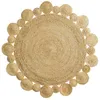 Image de Tapis Déco Rond en Jute Cordou 120cm Naturel
