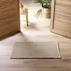 Image de Tapis déco en coton tissé Marron Clair 50x80 cm