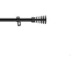 Image de Tringle extensible en en kit avec embout évasé Noir 120-210 cm