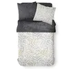 Image de Parure de lit feuillage graphique - Sunshine - 220 X 240 cm - Blanc et bleu