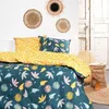 Image de Parure de lit - TODAY - Sunshine - Jaune - 100% Coton - 57 fils - 2 personnes - 260x240cm