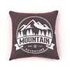 Image de Coussin imprimé carré MOUNTAIN - TODAY - Gris 40x40 cm