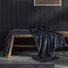 Image de Plaid damier uni BIEN AU CHAUD - TODAY - Gris anthracite 130x180cm