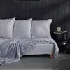 Image de Plaid damier uni BIEN AU CHAUD - TODAY - Gris 130x180cm
