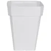 Image de Bac à fleurs carré RIVIERA SOLEILLA - Plastique - H53x39x39 cm - Blanc