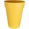 Image de Pot de fleurs RIVIERA - SOLEILLA HAUT - Plastique - H65 x D49 cm - Jaune