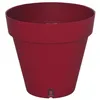 Image de Bac à fleurs rond RIVIERA LOFT - Plastique - Diamètre 40 cm - Rouge