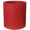 Image de Pot de fleurs - RIVIERA - Granit rond - D39 x H43 cm - 28L - Rouge
