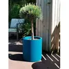 Image de Pot de fleurs rond RIVIERA GRANIT - Plastique - D49 x H535 cm - Bleu