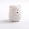 Image de MAÏKA Veilleuse en silicone ours blanc recharge USB C 4 modes couleurs arc-en-ciel