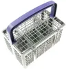 Image de Panier à couverts dorigine pour lave-vaisselle - BRANDT - Conçu pour lave-vaisselle gris métallisé