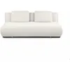 Image de Canapé droit convertible PIO 3 places tissu bouclette écru - Beige