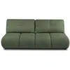Image de Canapé droit convertible TASCA 3 places tissu bouclette vert kaki