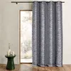 Image de Rideau en Jacquard à Rayures Verticales Fun Bleu 135x260 cm