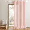 Image de Voilage uni avec rayures ton sur ton Rose Boudoir 145x260 cm